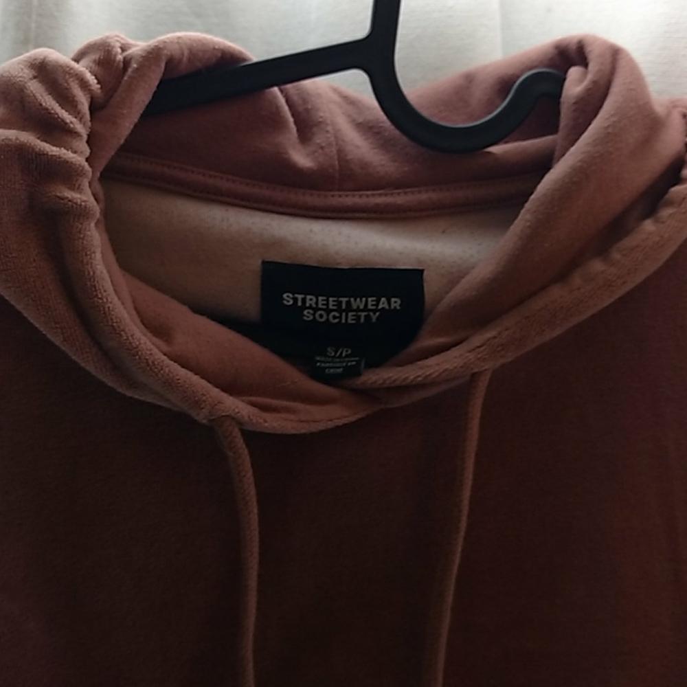 Street Wear Society dusty rose velour hoody